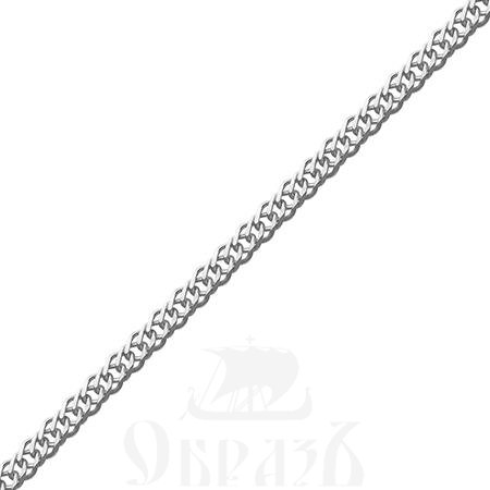 цепь плетение "двойной ромб" с алмазной огранкой серебро 925 пробы (арт. 9033080)