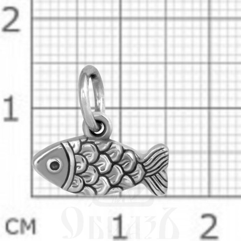 подвеска «рыба. ихтис», серебро 925 проба (арт. 102.544)