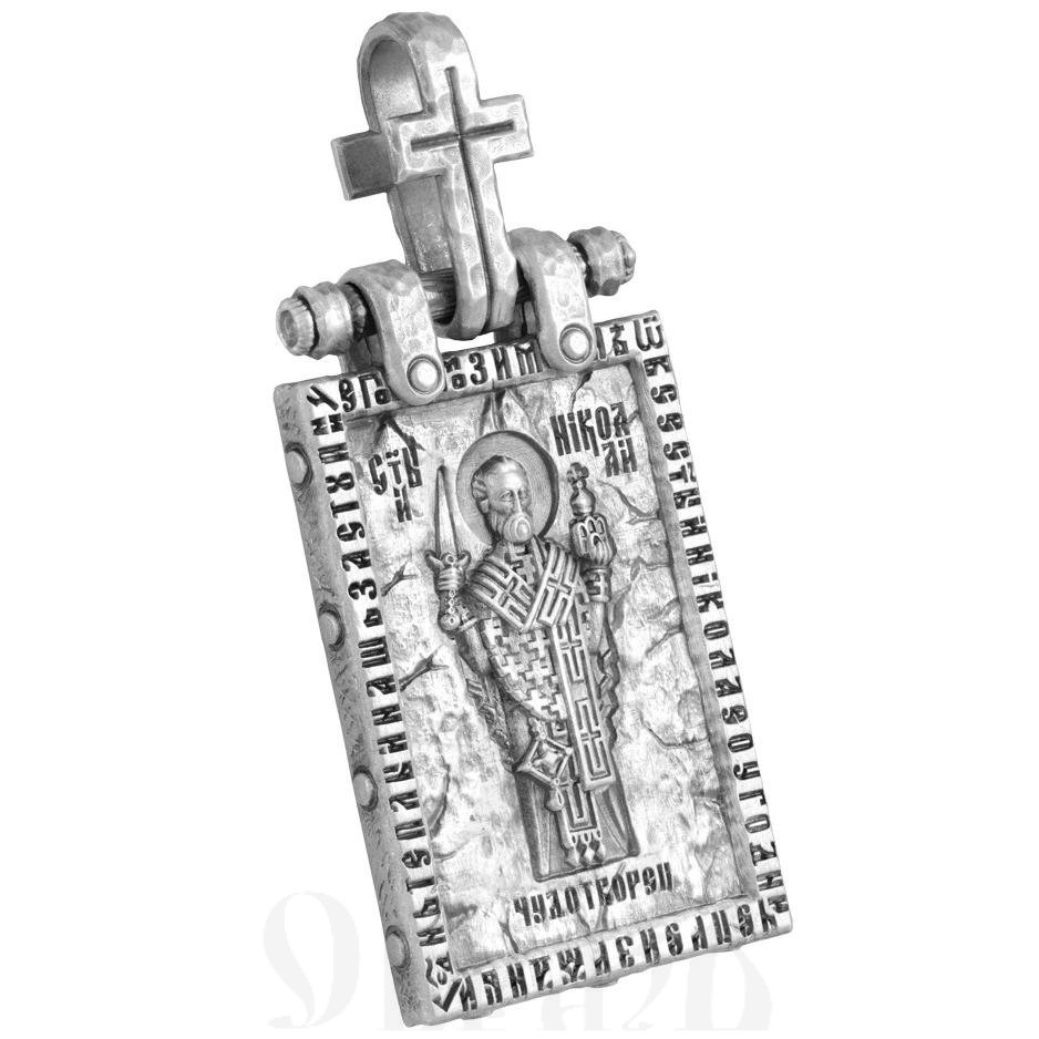 подвеска «николай чудотворец», серебро 925 проба (арт. 102.870)