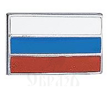 запонки флаг россии, серебро 925 проба (арт. 34949)